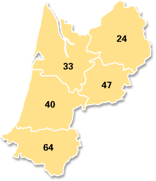 map aquitaine