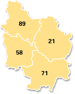 map bourgogne